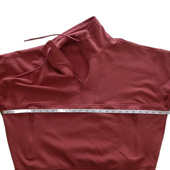 Old Navy Women’s Active Dynamic Fleece Half-Zip Mauve Rose Sweatshirt Size XL - Picture 12 of 16